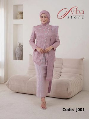One Set Kebaya Janggan - Rose J001
